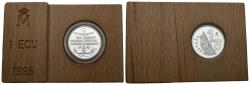 World Coins - CONTEMPORANEO. 1 Ecu. (Ar. 6,72g/24mm). 1995. La Marina Española. PROOF. 75.000 acuñaciones. Incluye estuche oficial y certificado de autenticidad.