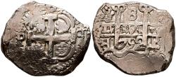 World Coins - FERNANDO VI (1746-1759). 8 Reales. (Ar. 27,07g/34mm). 1752. Potosí q. (Cal-2019-522). Doble ensayador y fecha, la de anverso parcial. MBC+. Interesante pieza.