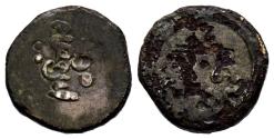 World Coins - ALMORÁVIDES, Tasufin B. 'Ali. 1/2 Quirate. (Ar. 0,41g/8mm). Sin fecha ni ceca. (Vives 1886; Benito-Db8). MBC-. Rara.