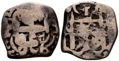 World Coins - FERNANDO VI (1746-1759). 1 Real. (Ar. 2,93g/16mm). 1756. Potosí q. (Cal-2019-227). Doble fecha visible. BC+.