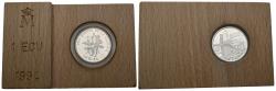 World Coins - CONTEMPORANEO. 1 Ecu. (Ar. 6,72g/24mm). 1994. Cervantes-Don Quijote. PROOF. 125.000 acuñaciones. Incluye estuche oficial y certificado de autenticidad.
