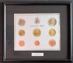 World Coins - VATICANO. Set 2003. Juan Pablo II. Enmarcado. SC.