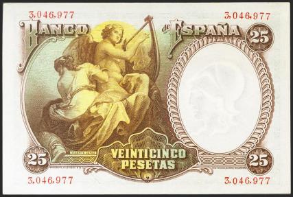 World Coins - 25 Pesetas. 25 de Abril de 1931. Sin serie. (Edifil 2017: 358). Conserva todo su apresto original. SC-.