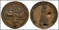World Coins - Medalla de la Virgen de Loreto de 1883 (lauretana). MBC
