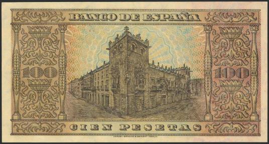 World Coins - 100 Pesetas. 20 de Mayo de 1938. Serie A. (Edifil 2023: 432). Apresto original. EBC++.