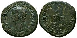 Ancient Coins - NERO DRUSO, en época de Claudio I. Sestercio. (Ae. 25,81g/36mm). 41-50 d.C. (RIC 93). Anv: Cabeza de Claudio I a izquierda, alrededor leyenda: NERO CLAVDIVS DRVSVS GERMANICVS IMP.