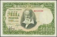 World Coins - 1000 Pesetas. 31 de Diciembre de 1951. Serie B. (Edifil 2023: 463). Manchita del tiempo. EBC.