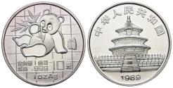 World Coins - CHINA. 10 Yuan. (Ar. 31,10g/40mm). 1989. Serie Panda. SC.