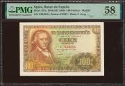 World Coins - 100 Pesetas. 2 de Mayo de 1948. Serie C. (Edifil 2023: 456a, Pick: 137a). EBC++. Encapsulado PMG58.