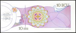 World Coins - 10 Ecu. 1992. SPECIMEN. Billete Promocional de la moneda única Europea, el Ecu, expuesta en el pabellón de la Comunidad Europea con motivo de la Exposición Universal de Sevilla. M