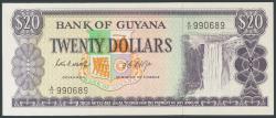 World Coins - BRITISH GUIANA. 20 Dollars. 1966. (Pick: 24c). Uncirculated.