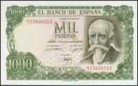 World Coins - 1000 Pesetas. 17 de Septiembre de 1971. Serie 5I. (Edifil 2023: 474c). Apresto original. SC.