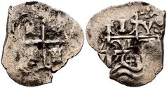 World Coins - FELIPE V (1700-1746). 1 Real. (Ar. 2,06g/20mm). 1714. Potosí Y. (Cal-2019-572). BC+/MBC-.