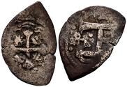 World Coins - FELIPE V (1700-1746). 1/2 Real. (Ar. 1,06g/18mm). Fecha no visible (1702-1705). México L. (Cal-2019-Tipo 52). Visibles ceca, ensayador y buena parte del monograma. BC+. Rara.