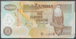 World Coins - Conjunto de 6 billetes de Zambia de 500 Kwacha, 1000 Kwacha, 5000 Kwacha, 10000 Kwacha, 20000 Kwacha y 50000 Kwacha. A EXAMINAR. SC/SC-.