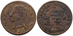 World Coins - MANRESA (BARCELONA). 25 Pesetas. Grandes Almacenes P. Jorba e hijos. MBC-.