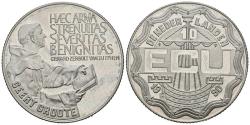 World Coins - HOLANDA. 10 Ecu. 1990. GROOTE. CuNi. 21,85g. SC.