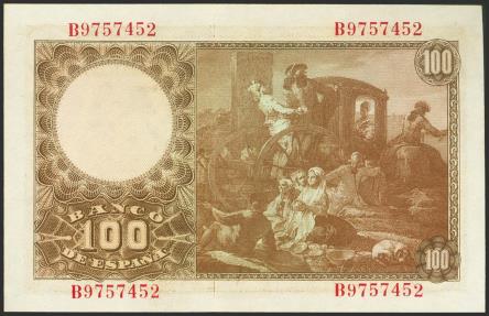 World Coins - 100 Pesetas. 2 de Mayo de 1948. Serie B. (Edifil 2023: 456a). EBC.