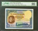 World Coins - 500 pesetas. January 7, 1935. No series. (Edifil 2021: 365, Pick: 89). original sizing Uncirculated. PMG66EPQ package.
