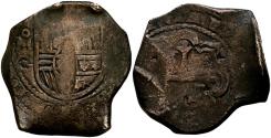 World Coins - FELIPE IV (1621-1665). 8 Reales. (Ar. 26,95/36mm). Fecha no visible (1666/1667). México G. (Cal-2019-Tipo 319). Acuñación póstuma. MBC-. Pátina. Rara.