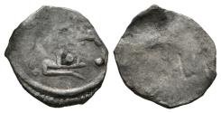 World Coins - ALMORAVIDES. Ali Ibn Yusuf. 1/2 Quirate. 500-537 H. F. Benito de los Mozos Cb47; Frochoso 16. Ar. 0,30g. Vano de acuñación. MBC-. Muy escasa.