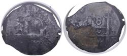World Coins - FERNANDO VI (1746-1759). 8 Reales. (Ar. 25,42g/31mm). 1753. Potosí q. (Cal-2019-524). Encapsulado por NGC VF Details, Sea Salvaged.