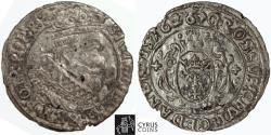 World Coins - POL025 POLAND: SIGISMUND III: 1587-1632, AR Grosze, minted in DANZIG, dated 1626, pleasing XF/AU condition. KM #11  RARE