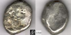 Ancient Coins - ITEM #11103, ANCIENT PERSIAN EMPIRE ACHAEMENID KINGS, (SARDIS) AR SIGLOS, TEMP. ARTAXERXES II-ARTAXERXES III (CA. BC 375-340), WITH DAGGER, QUIVER AND BOW TYPE, LYDIA ( Ach 205)