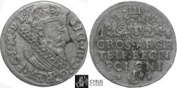 World Coins - POL019 POLAND: SIGISMUND III: 1587-1632, AR 3 Groschen, , clearly dated 1624, pleasing XF condition full legend. KM #31