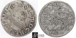 World Coins - POL002 POLAND: SIGISMUND III: 1587-1632, AR 3 Groschen, , dated 1622, pleasing XF condition. KM #31