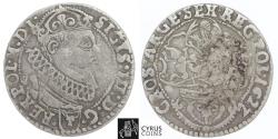 World Coins - POL001 POLAND: SIGISMUND III: 1587-1632, AR 6 Groschen, dated 1627 (last year reported), minted in the capital Cracow, nice XF condition. KM #42