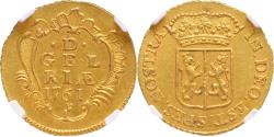 World Coins - Duit Gelderland 1761 IN GOUD NGC MS 61