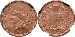 Us Coins - 1 cent – Indian Head 1860 USA NGC MS 63