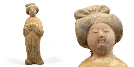 Ancient Coins - China. Terracotta Mingqi of Fat Lady, Tang dynastie, 700-750 AD
