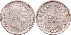 World Coins - 10 cent 1890 Willem III Pr