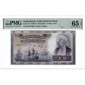World Coins - 20 gulden 1939 Emma PMG 65 EPQ