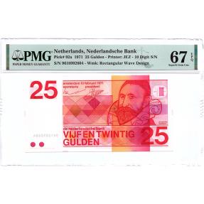 World Coins - 25 gulden 1971 Sweelinck PMG 67 EPQ