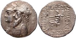 Ancient Coins - AR Tetradrachm Kamnaskires III with Anzaze, kings of Elymais, 82/1-73/2 BC