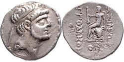 Ancient Coins - AR Tetradrachm Apodakos, kings of Characene, 110/09-104/03 BC