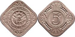World Coins - 5 cent 1936 Wilhelmina Pr