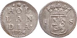 World Coins - Wapenstuiver Holland 1724