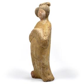 Ancient Coins - China. Terracotta Mingqi of Fat Lady, Tang dynastie, 700-750 AD