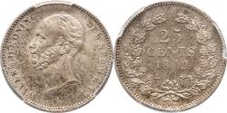 World Coins - 25 cent 1849 Willem II PCGS MS 64