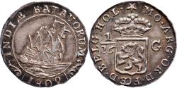 World Coins - 1/16 scheepjesgulden Nederlands Indië 1802 Pr-