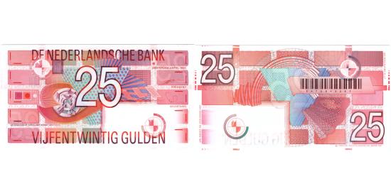 World Coins - 25 gulden 1989 Roodborstje PMG 66 EPQ