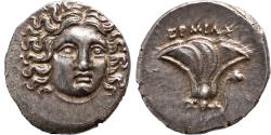 Ancient Coins - AR Drachm Macedonian Kingdom, Thessaly, Perseus, magistrate Hermias, 179-168 BC