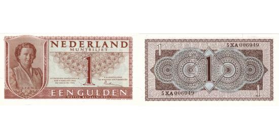 World Coins - 1 gulden 1949 PMG 65 EPQ Specimen perforatie