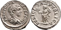 Ancient Coins - AR Denarius Geta (209-211)