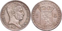 World Coins - 1 gulden 1829B Willem I Pr+