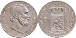 World Coins - 2,5 gulden 1859 Willem III Pr+